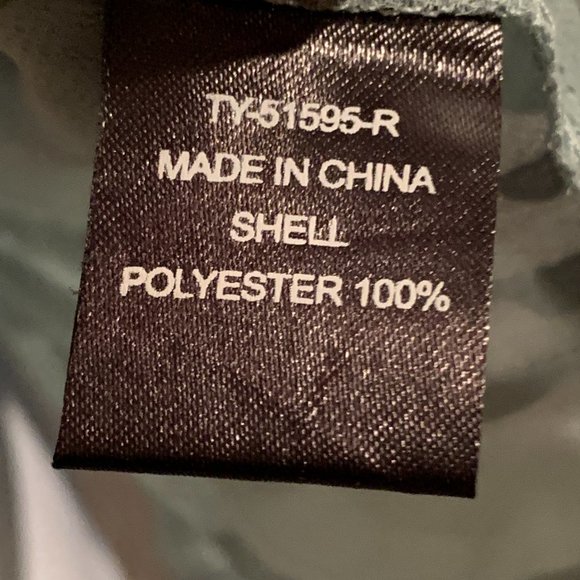 Ark & Co Light Green Embroidered Sheer Blouse, Size Medium - Picture 8 of 8